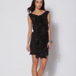 Thread Social Black Ruffle Dress